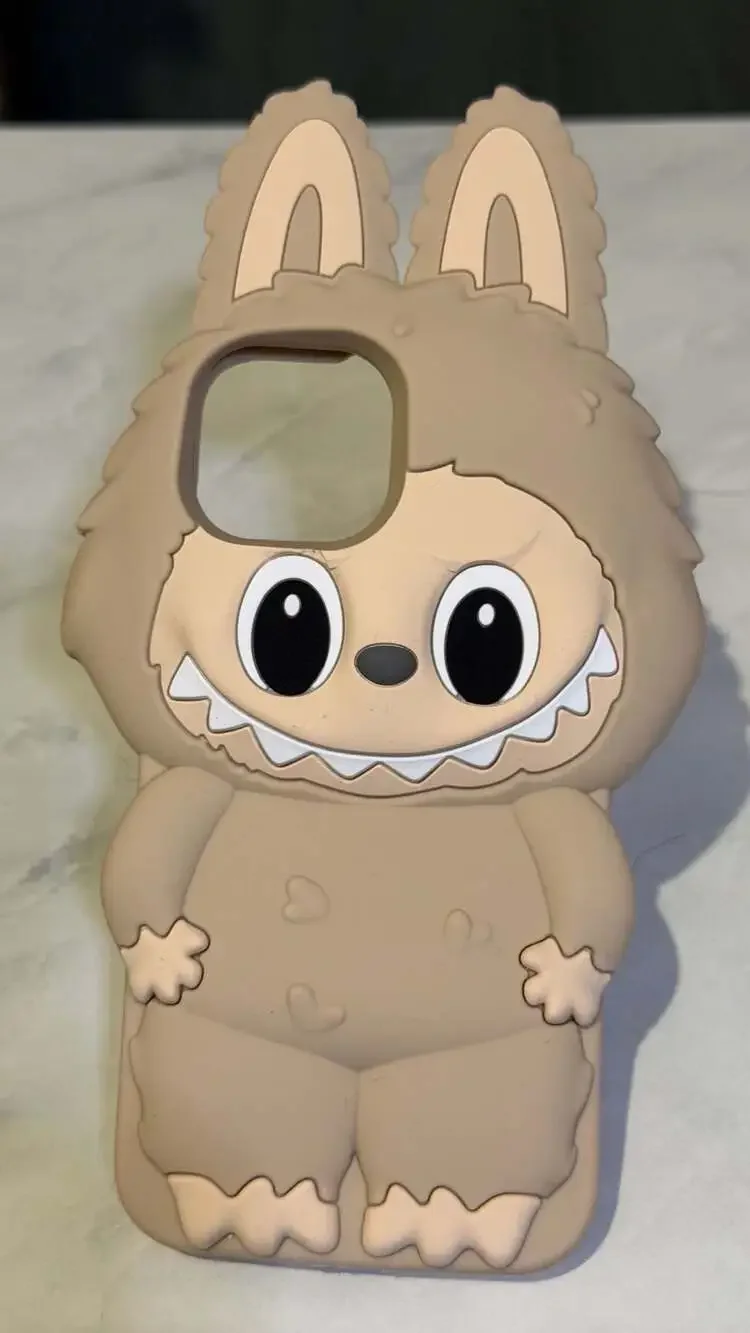 3D LaBuBu Monster Silicone Phone Case for iPhone 13